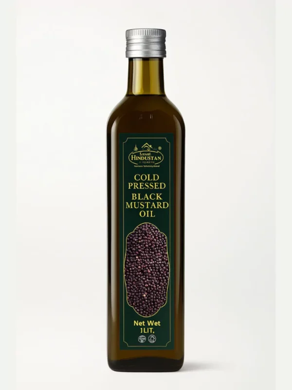 Wood Pressed Black Mustard Oil – Best For High-Heat Cooking